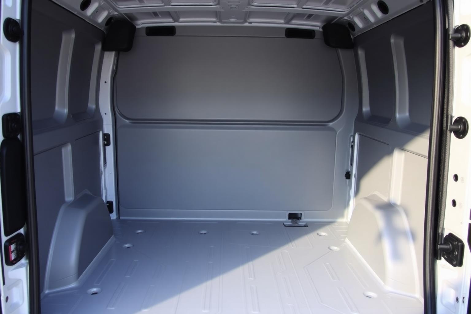 Área de carga de la Toyota Hiace