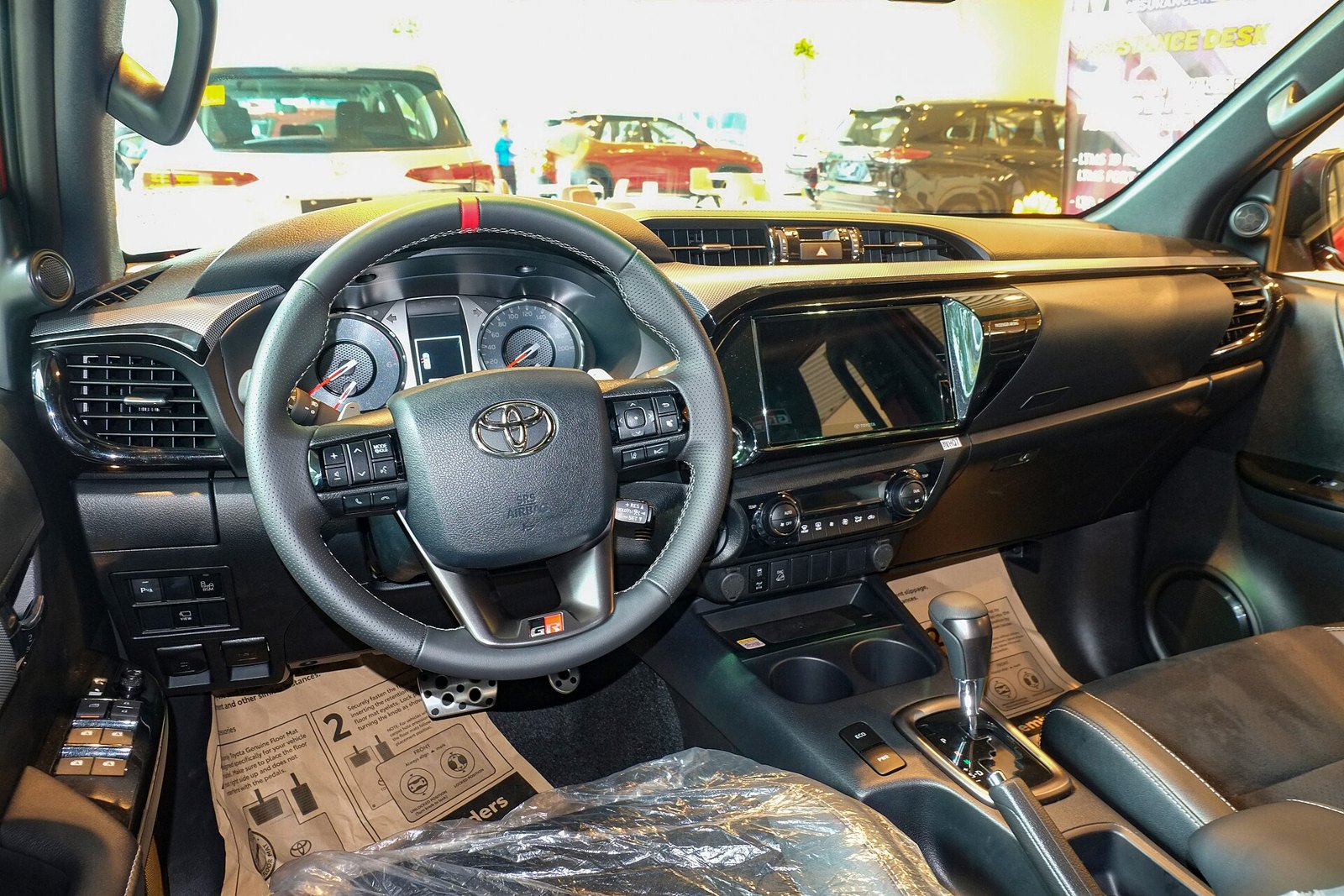 Tablero y consola de la Toyota Hilux
