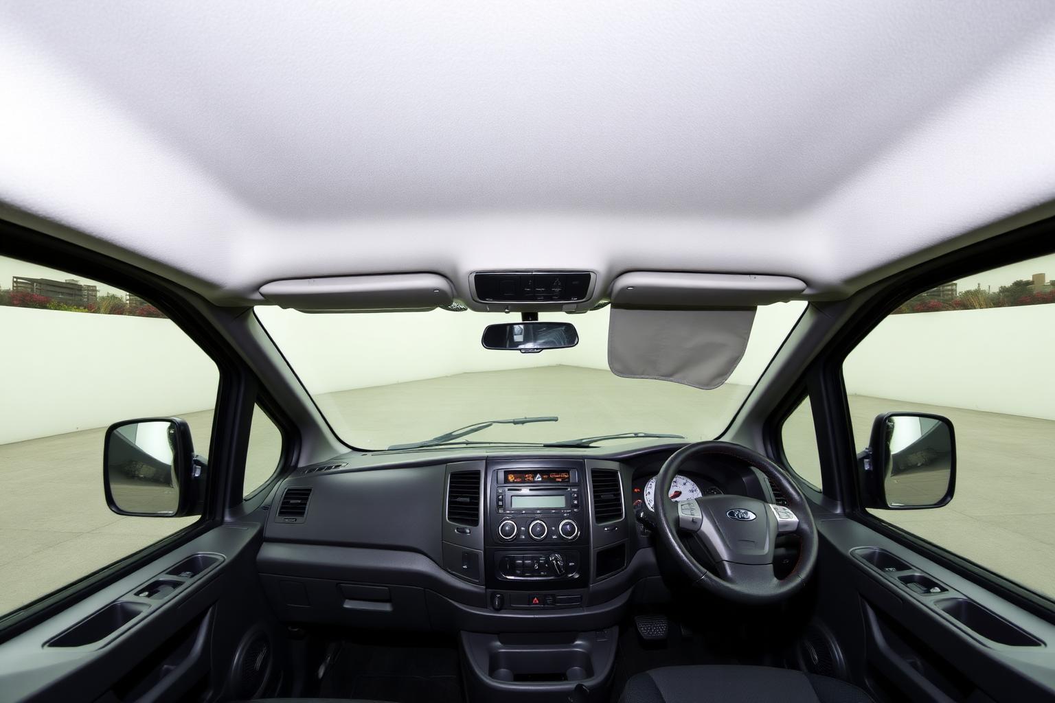 Cabina de conducción de la Nissan Urvan
